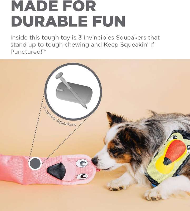 Outward Hound Fire Biterz Flamingo XLarge