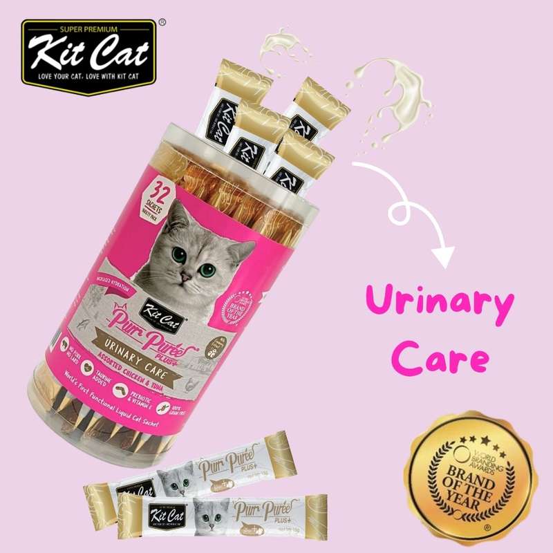 Kit Cat Purr Puree Plus+ Bulk Deal (15g x 32 sachets)