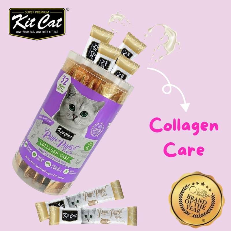 Kit Cat Purr Puree Plus+ Bulk Deal (15g x 32 sachets)