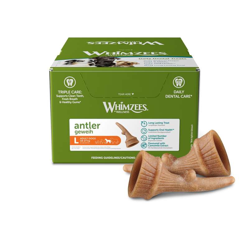 Whimzees Large Antler Assortment/Display Box (22pc)