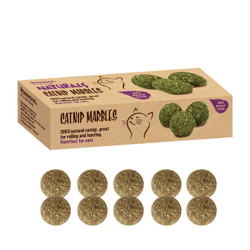 Naturals Mini Catnip Marble Balls