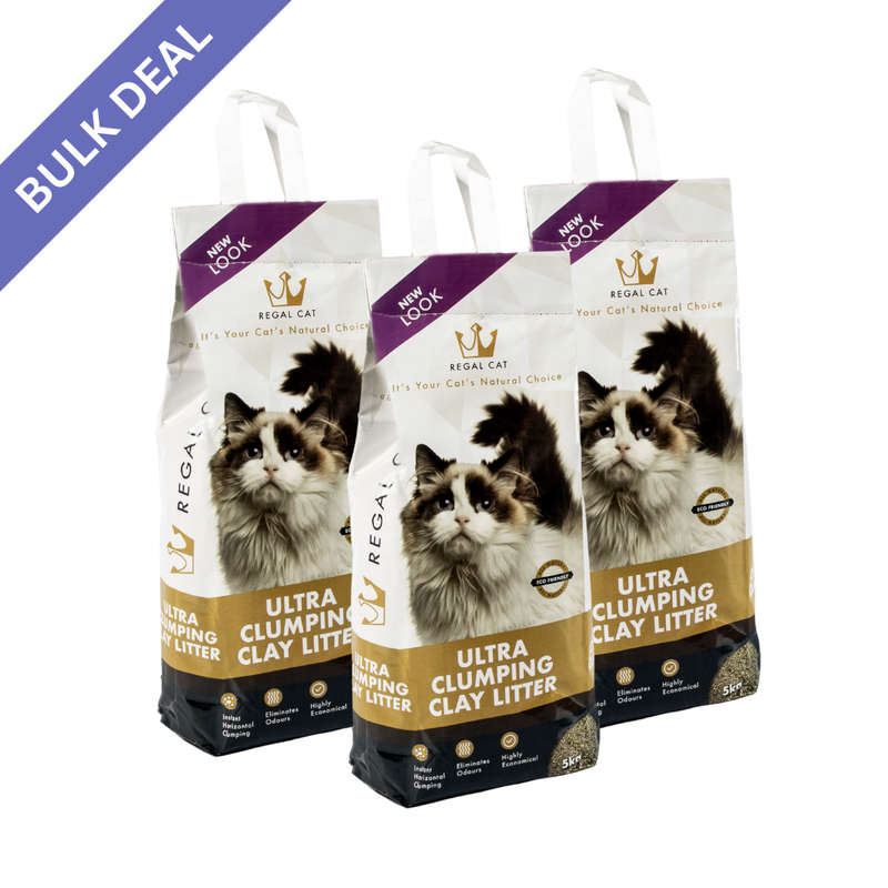 Regal Ultra Clumping Cat Litter Bulk Deal (5kg x 3 bags)