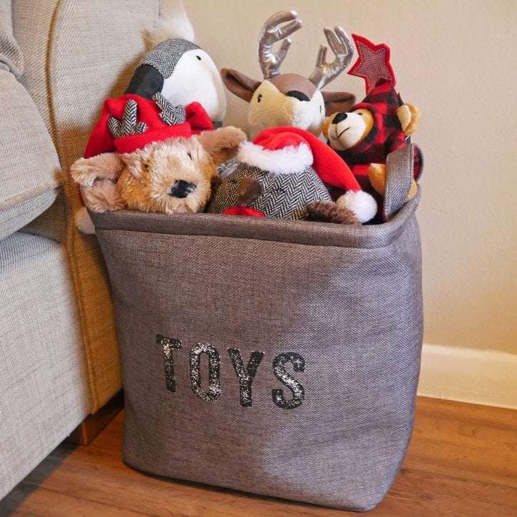 Rosewood Buffalo Check Toy Basket
