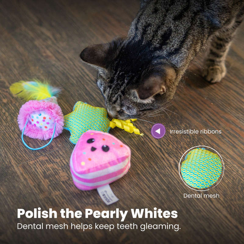 Happy Purrthday Birthday Plush Toys 3pk