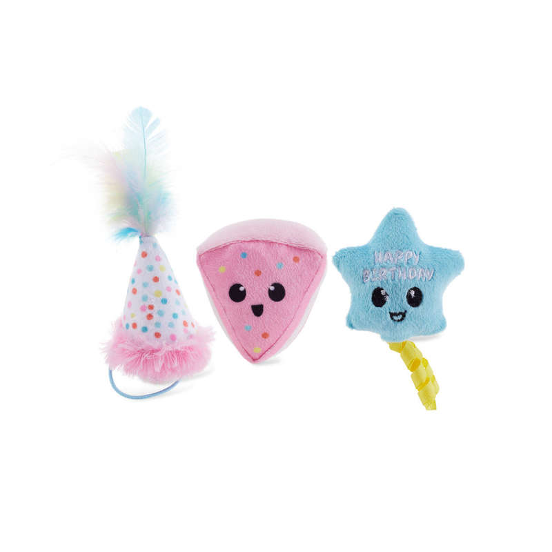 Happy Purrthday Birthday Plush Toys 3pk