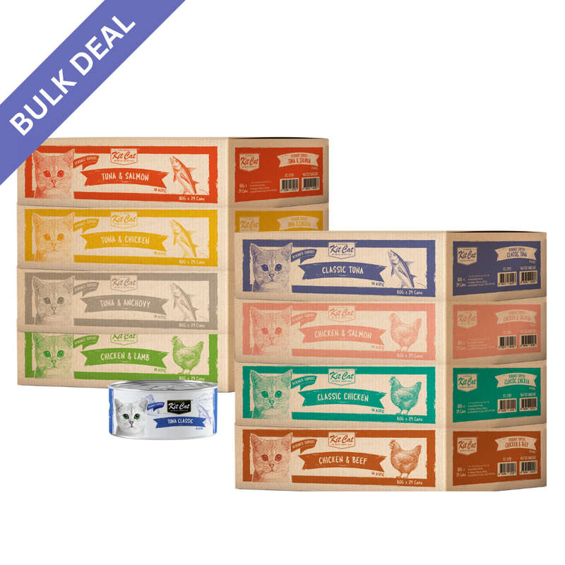 Kit Cat Deboned Toppers Bulk Deal (80g x 24 tins)
