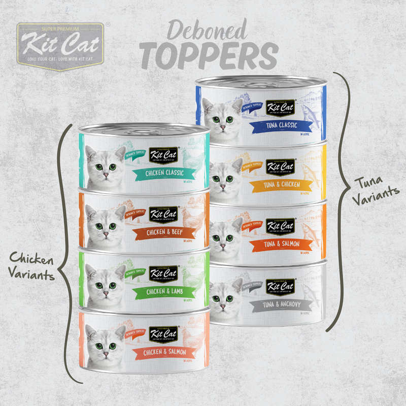 Kit Cat Deboned Toppers - Chicken Variants (80g)