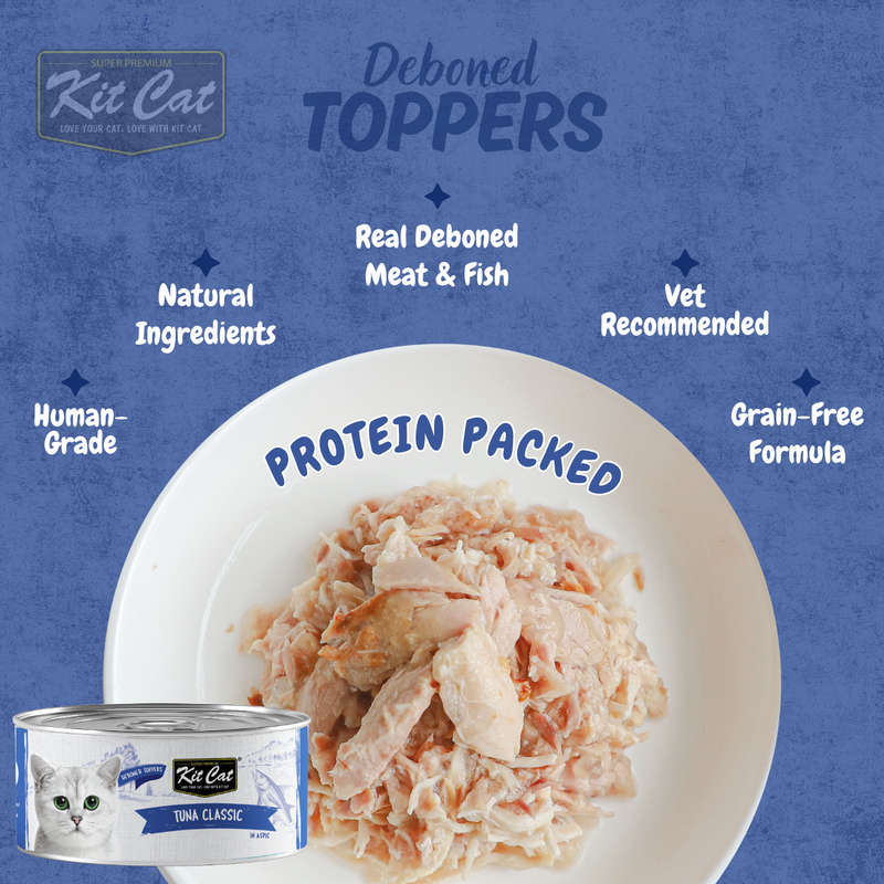 Kit Cat Deboned Toppers - Tuna Variants (80g)