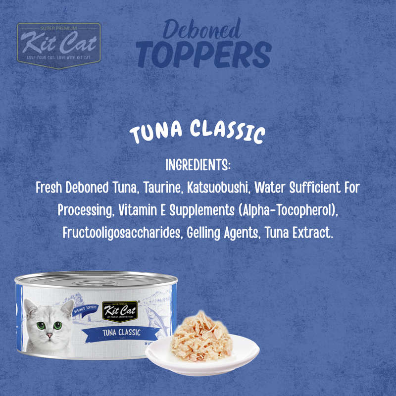 Kit Cat Deboned Toppers - Tuna Variants (80g)