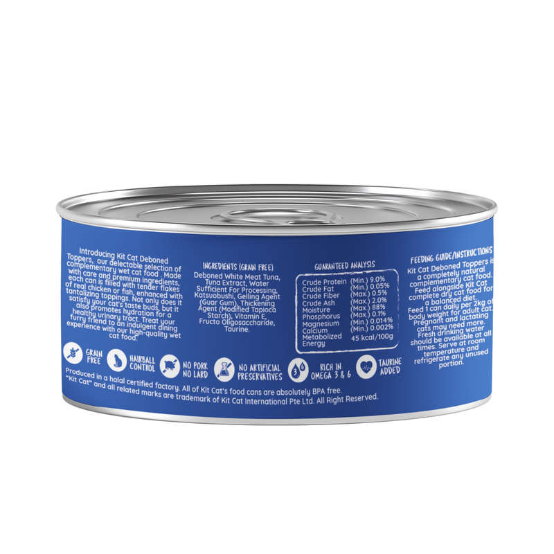 Kit Cat Deboned Toppers - Tuna Variants (80g)