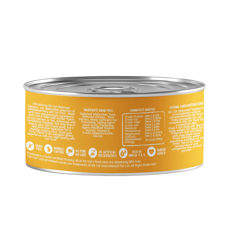 Kit Cat Deboned Toppers - Tuna Variants (80g)