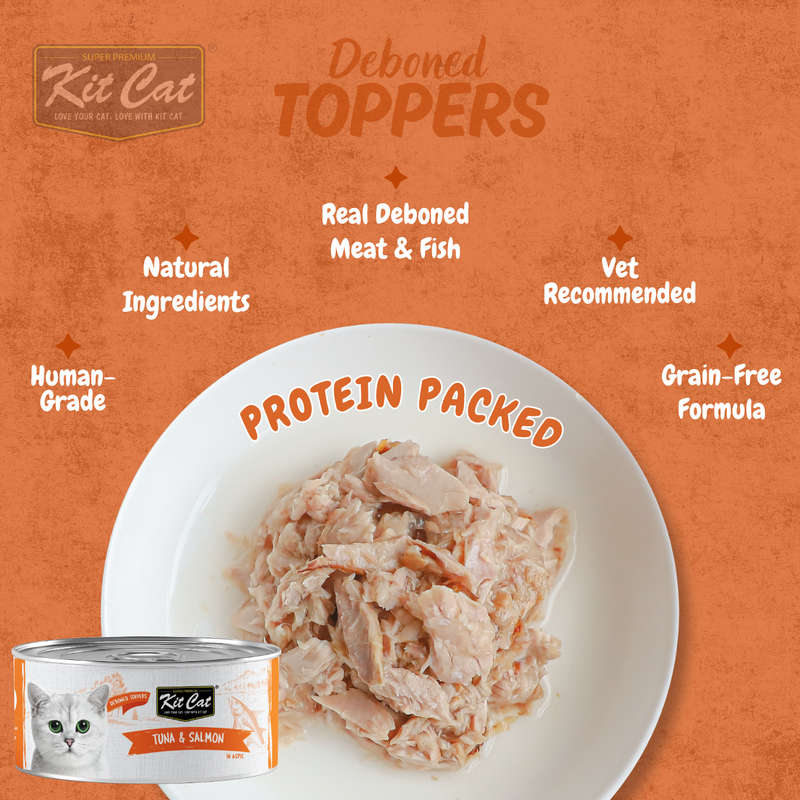 Kit Cat Deboned Toppers - Tuna Variants (80g)