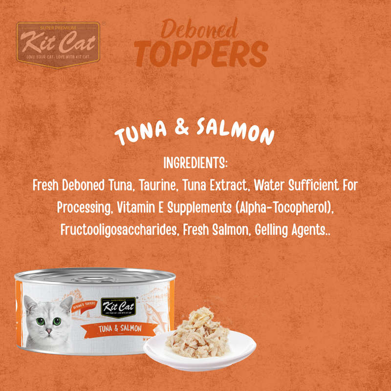 Kit Cat Deboned Toppers - Tuna Variants (80g)