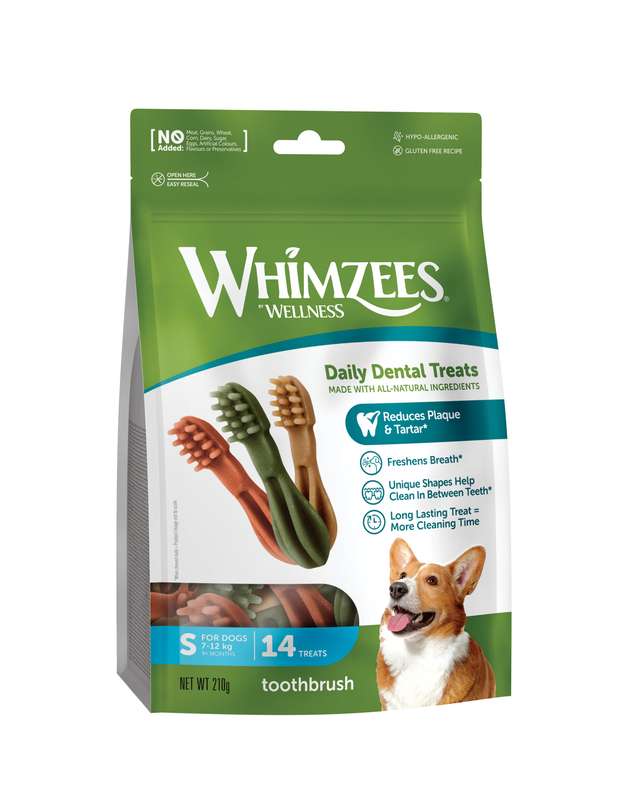Whimzees Small Toothbrush Weekly Value Bag (14pc)