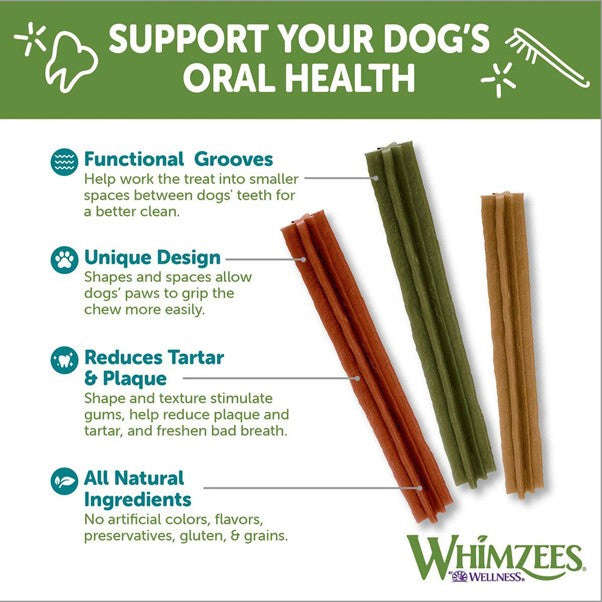 Whimzees Medium Stix Weekly Value Bag (7pc)