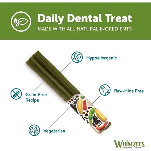 Whimzees Medium Stix Weekly Value Bag (7pc)