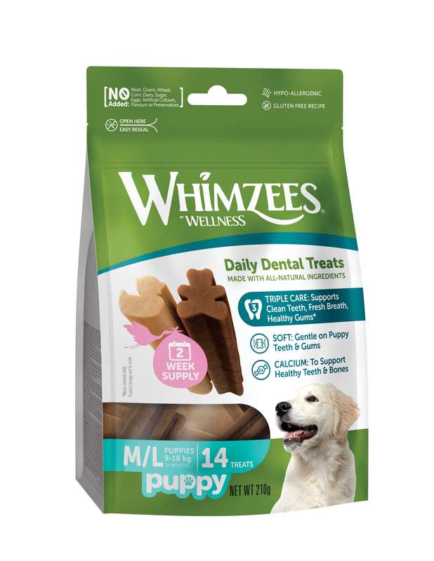 Whimzees Medium/Large Puppy Value Bag (14pc)
