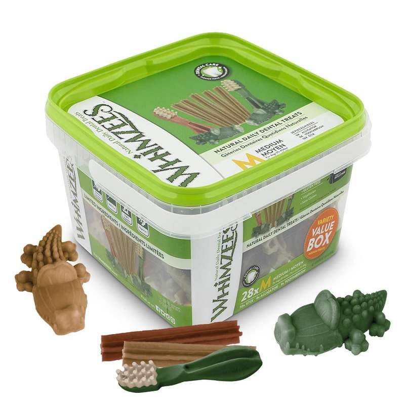 Whimzees Medium Variety Value Tub (28pc)