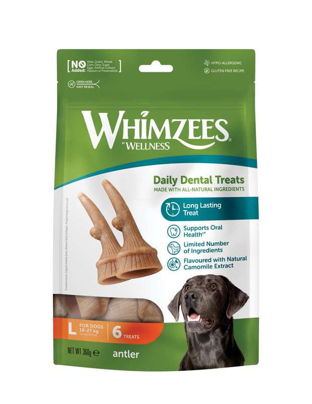 Whimzees Large Antler Single
