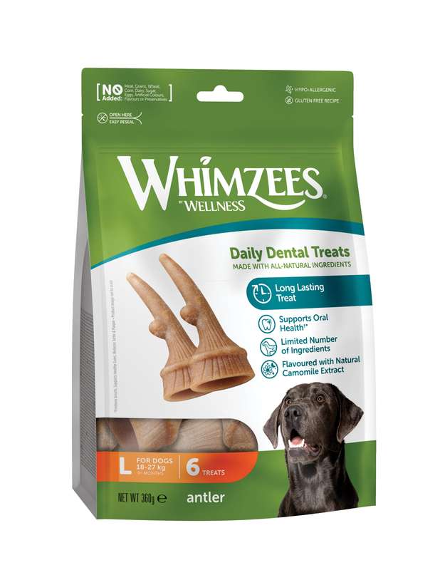 Whimzees Large Antler Value Bag (6pc)