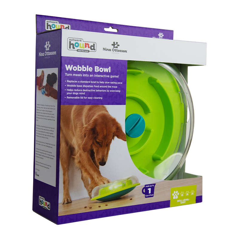 Nina Ottosson Wobble Bowl Interactive Treat Puzzle