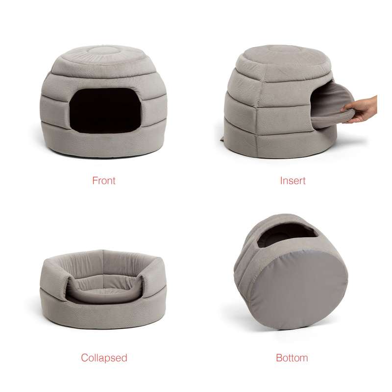 Best Friends by Sheri Honeycomb Ilan Hut Cuddler Dog & Cat Bed