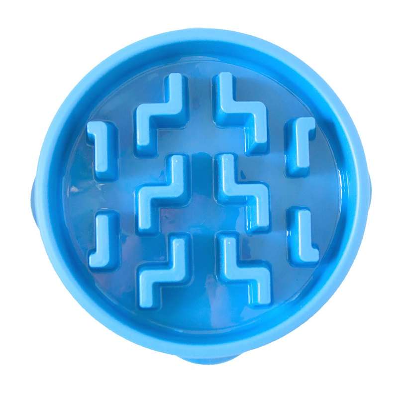 Outward Hound Fun Feeder Notch Blue