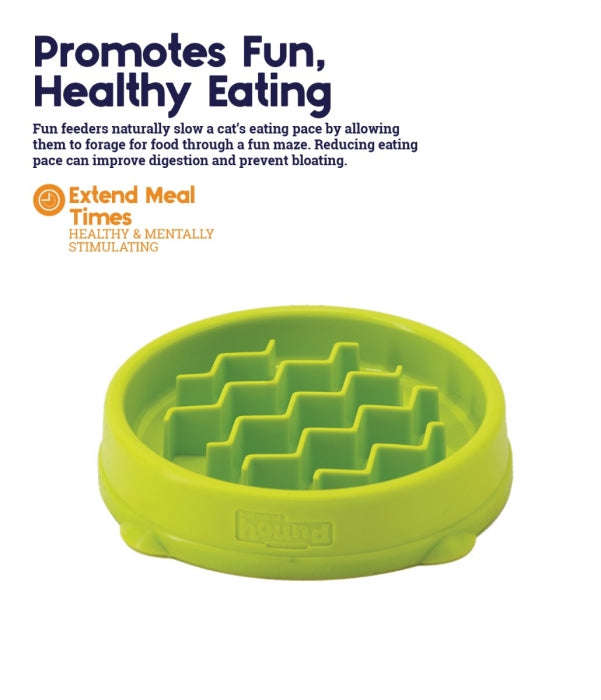 Outward Hound Cat Fun Feeder Tiny Green