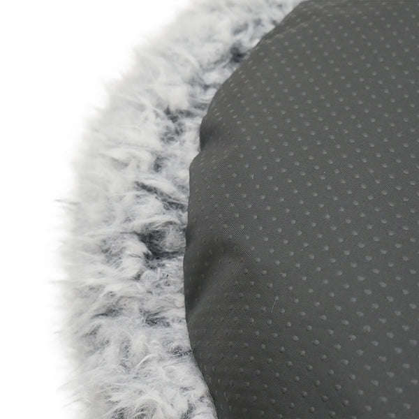 Rosewood Silver Fluff Comfort Round Bed (66cm x 66cm)