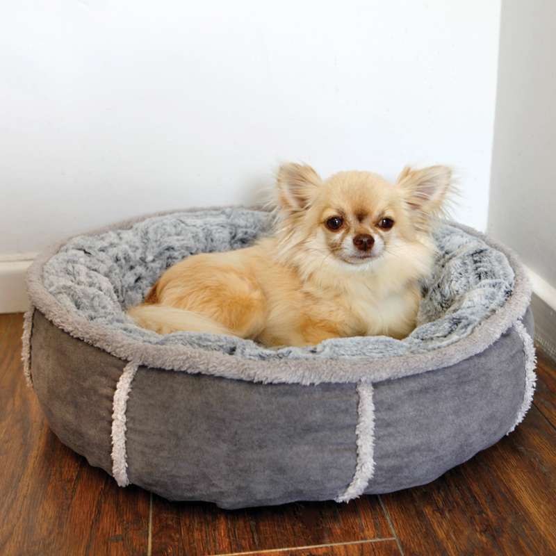 Rosewood Deep Plush Grey Donut