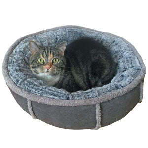 Rosewood Deep Plush Grey Donut