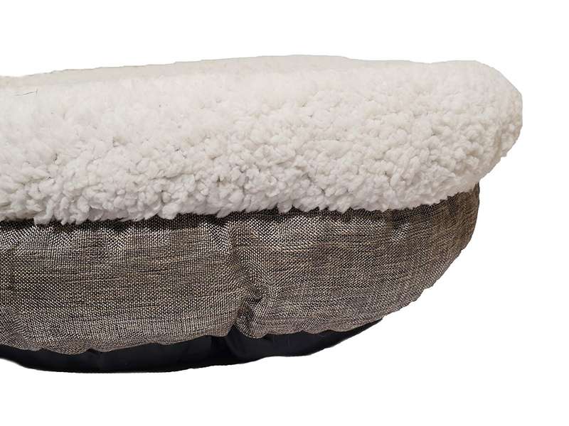 Rosewood Deep Tweed Teddy Bear Round Bed
