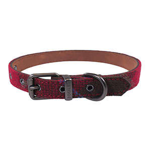 Rosewood Joules Heritage Tweed Leather Dog Collars