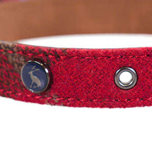 Rosewood Joules Heritage Tweed Leather Dog Collars