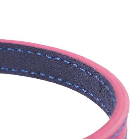 Rosewood Joules Pink Leather Dog Collars