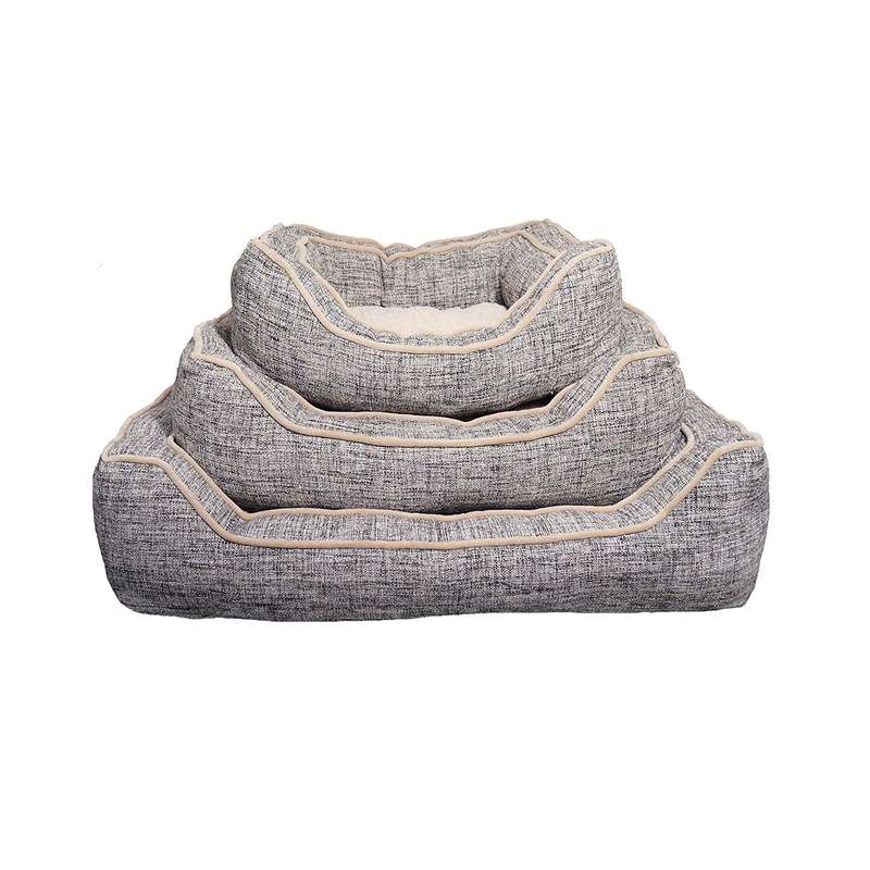 Rosewood Luxury Slate & Oatmeal Square Bed