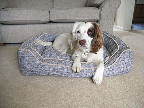 Rosewood Luxury Slate & Oatmeal Square Bed