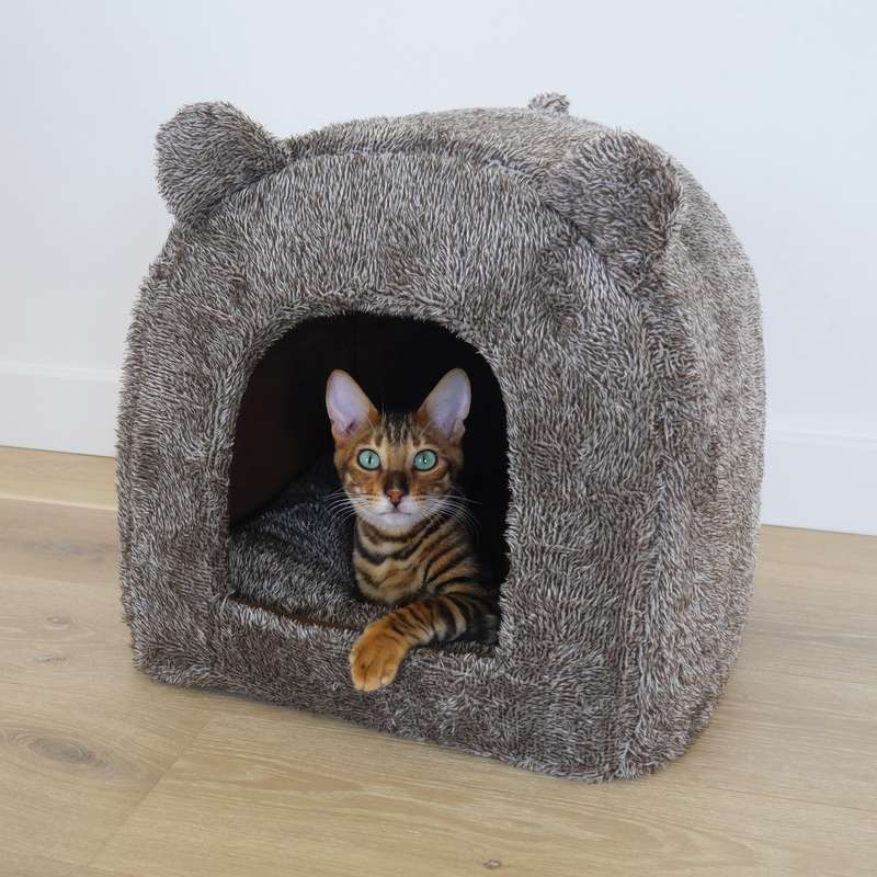 Rosewood Teddy Bear Cat Bed (38cm x 38cm)