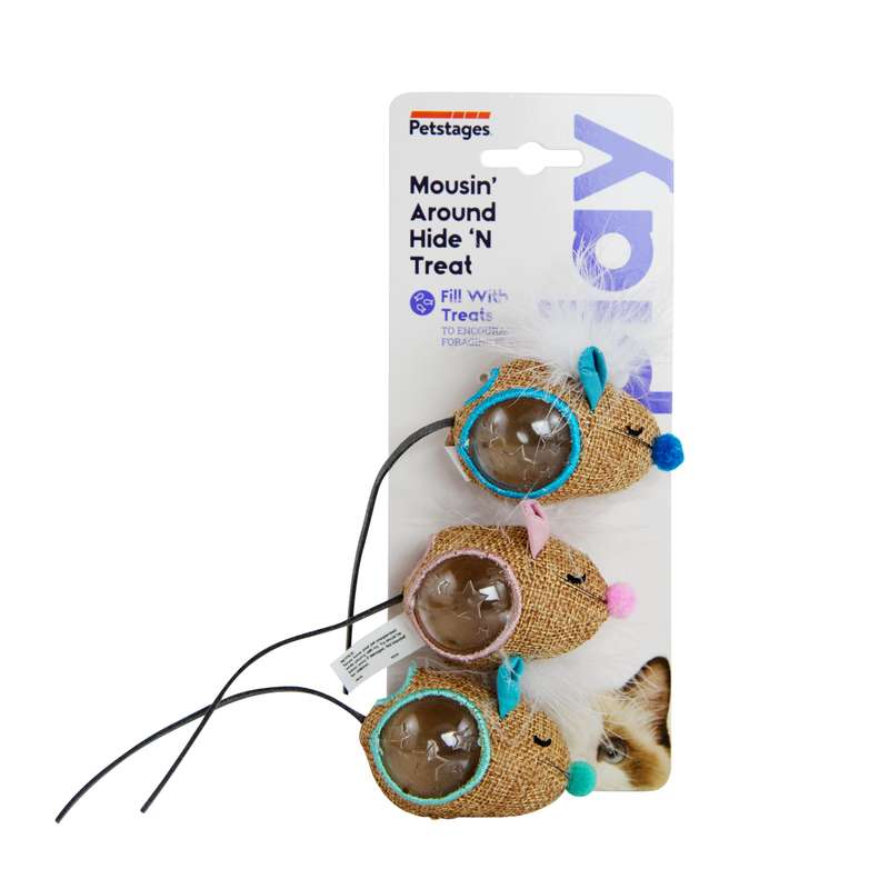 Petstages Mousin Around Hid 'n Treat (3pk)