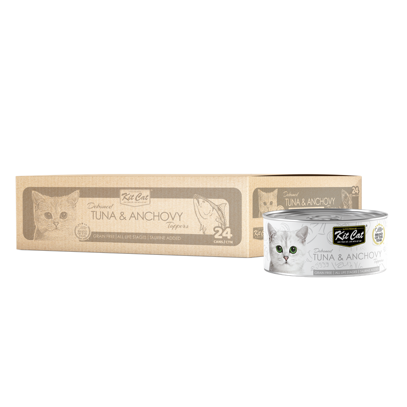 Kit Cat Canned Food Aspic/Toppers Bulk Deal (80g x 24 tins)