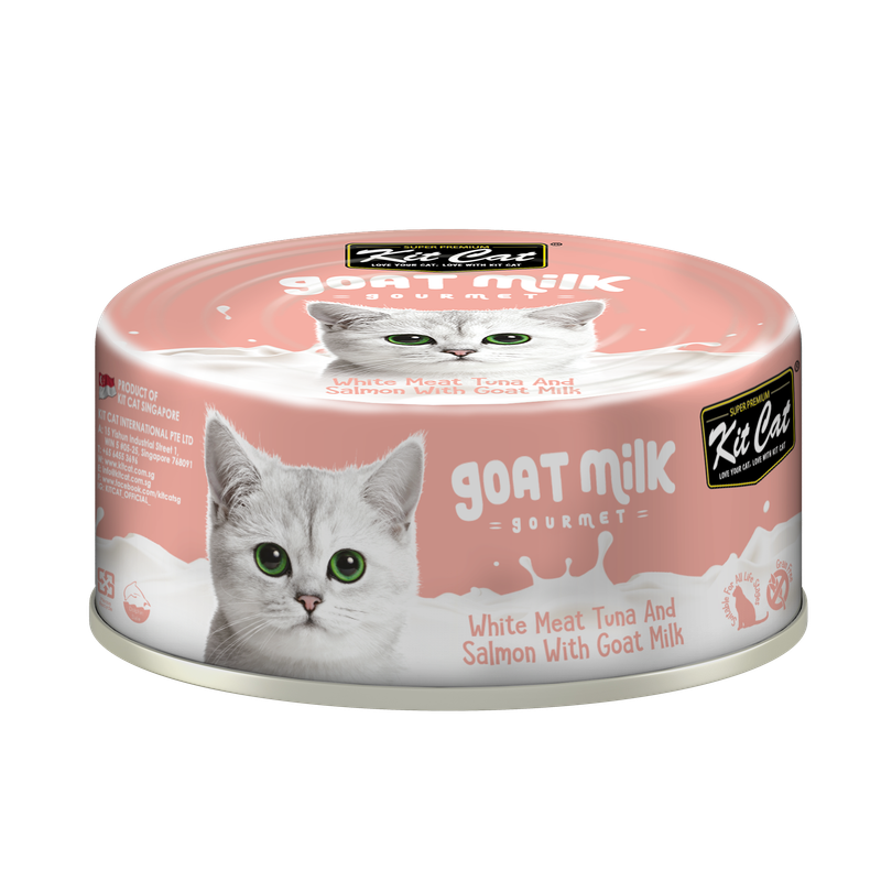 White Meat Tuna Flakes & Salmon with Goat's Milk 70g
