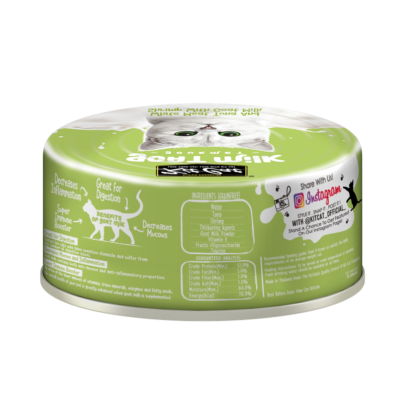 White Meat Tuna Flakes & Shrimp with Goat's Milk 70g