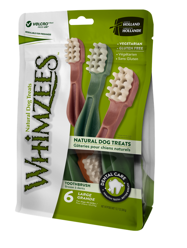 Whimzees Large Toothbrush Value Bag (6pc)