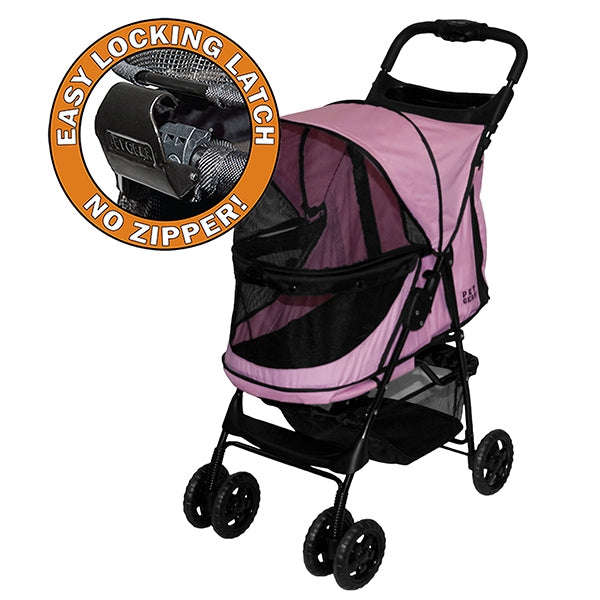 Happy Trails No-Zip Stroller Pink