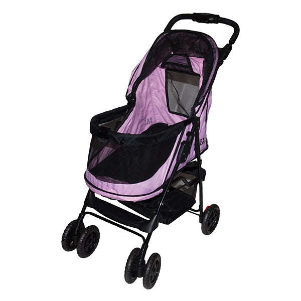 Happy Trails No-Zip Stroller Pink