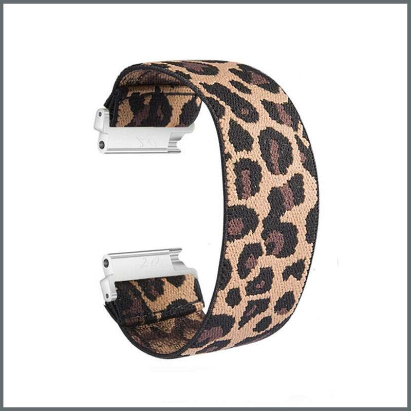 Fitbit Versa Stretch Strap - Leopard Print
