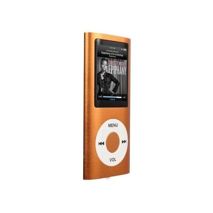 MP4 Player with Micro SD Card Slot - Digital |FM Radio - Orange Gold