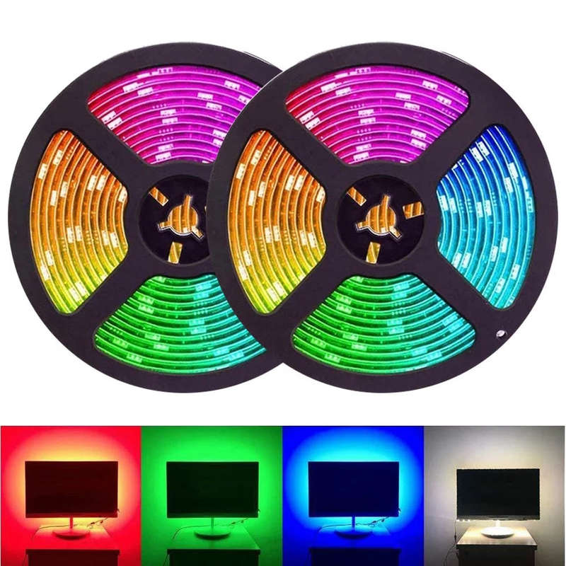 10m Bluetooth LED Strip Lights RGB 5050 SMD Flexible Ribbon 24 Key Remote Control TV Tape Lamp Wa...