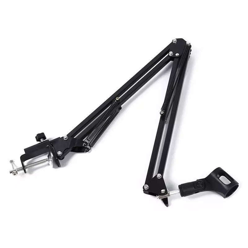 Extendable Recording Microphone Holder Suspension Boom Scissor Arm Stand Holder with Microphone C...