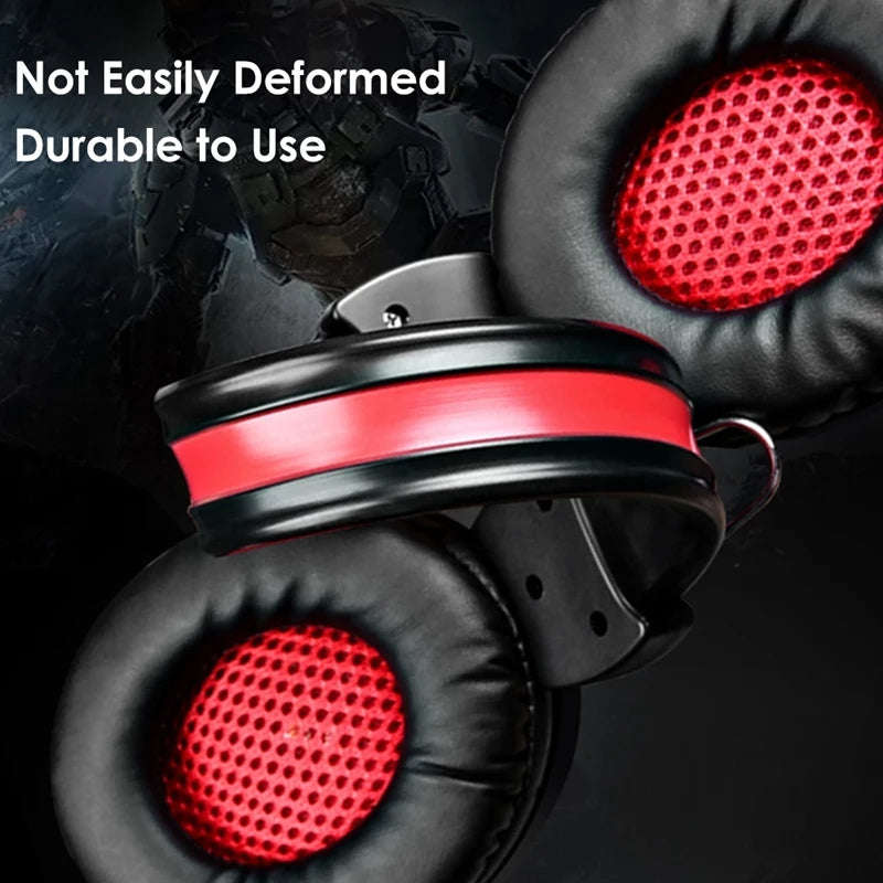 A1 Game Headsets 3.5Mm Wired Headphones Noise Cancel Earphone With Mic Colorful Led Light Volume ...